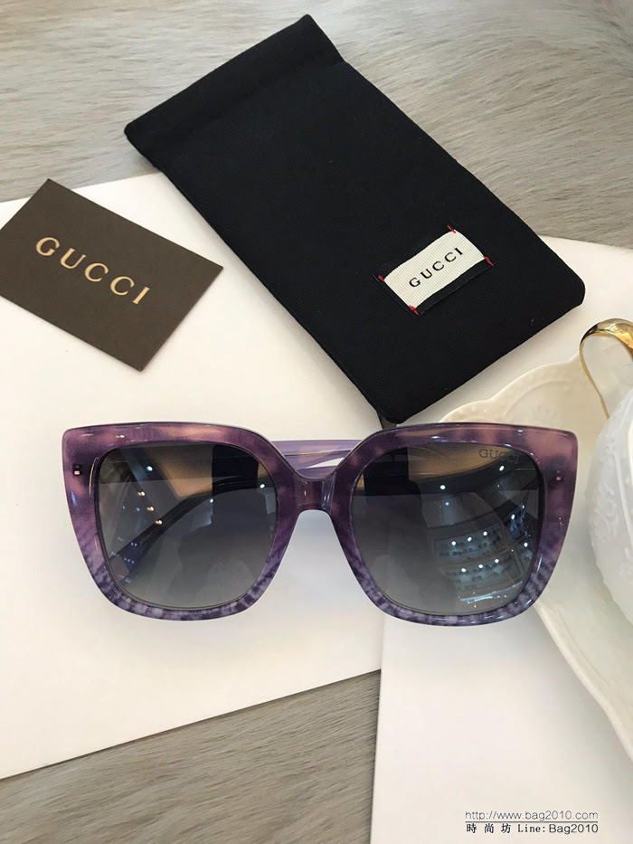 GUCCI古馳 2019新款 GG0180 板材偏光太陽鏡  lly1448